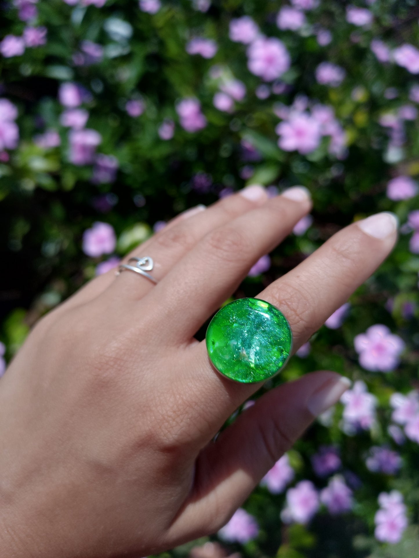 Green glitter