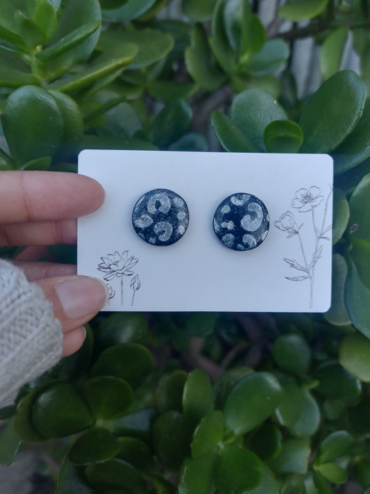 Leopard studs